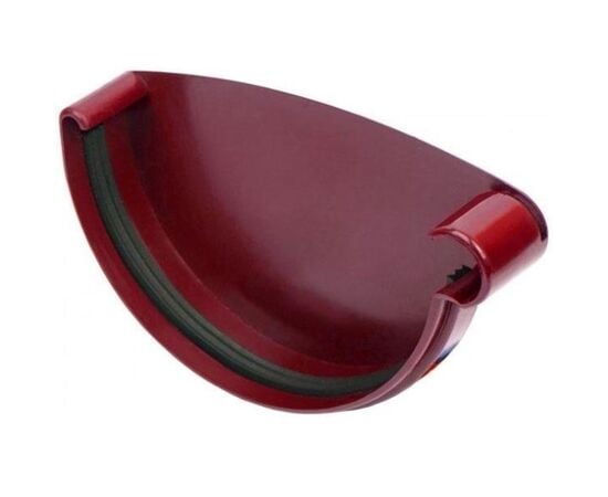 Right gutter endcap Giza 120 mm red (10.120.06.004)