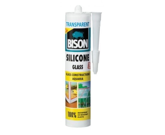 სილიკონი Bison Silicone Glass 280 მლ გამჭვირვალე