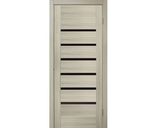 Door block Omic PVC Laguna white oak glass black 34x800x2150 mm