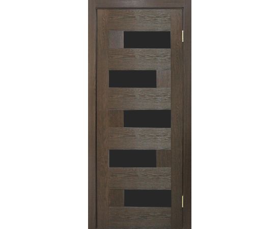 Door block Omic PVC Domino european chestnut black glass 34x800x2150 mm