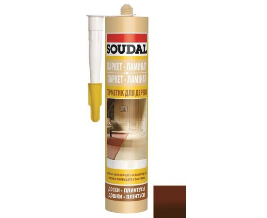 Герметик паркетный Soudal 300 мл махагон