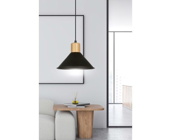 Pendant EMIBIG Rowen 1 E27 1x MAX 60W black