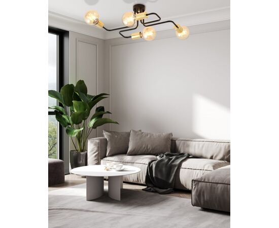 Chandelier EMIBIG VEKEN 4 metal black gold 1275/4