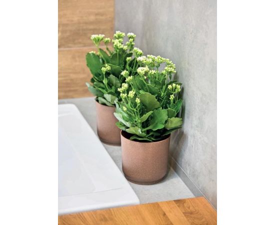 Flower pot FORM-PLASTIC Satina Eco 15 natural wood (4381-078)