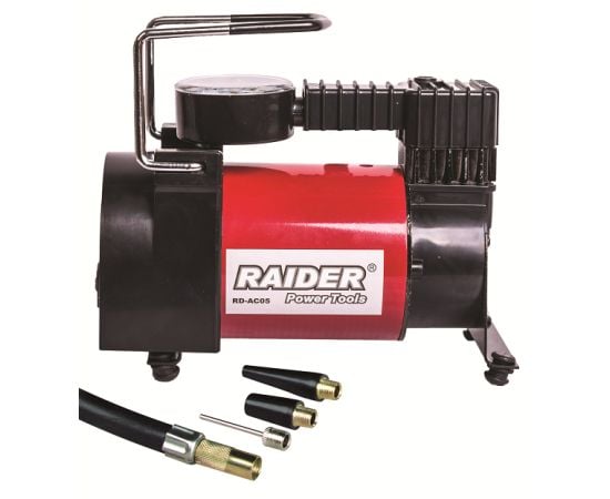 კომპრესორი ჰაერის აქსესუარებით Raider RD-AC05 12V