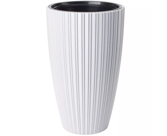 Flower pot FORM PLASTIC Mika Slim 30 white