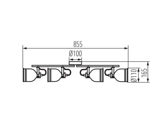 სპოტი Kanlux 35646 EL-4I B-SR DERATO 4 Е14