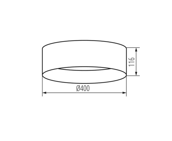 Ceiling lamp Kanlux 36469 RIFA LED 17.5W WW N1