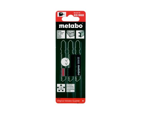 Jigsaw blade set Metabo 623968000 3 pcs