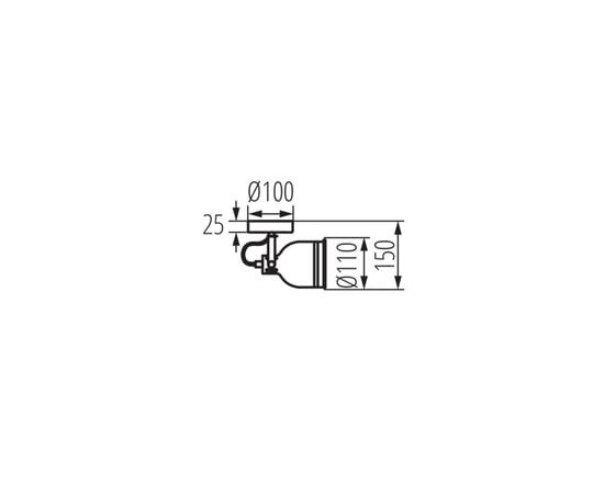 სპოტი Kanlux 35641 EL-1O W-SR DERATO 1 Е14