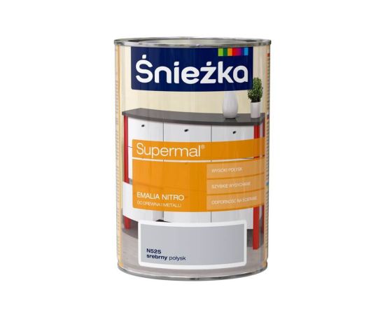 Enamel nitro silver Śnieżka 0.8 l