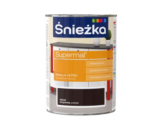 Enamel nitro brown Śnieżka 0.8 l