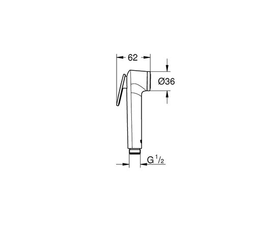 Built-in bidet set Grohe BAULOOP TRIGGER 125078