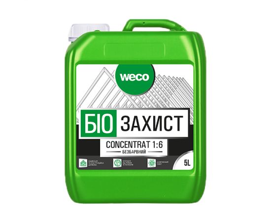 Antiseptic concentrate for wood Weco 1:6 colourless 5 l