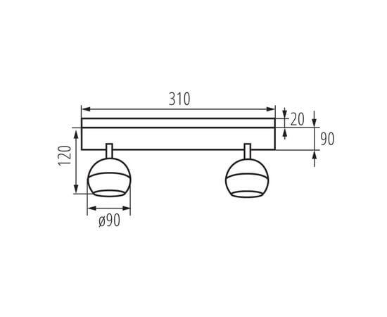 სპოტი Kanlux 33674 EL-2I W GALOBA 2 GU10