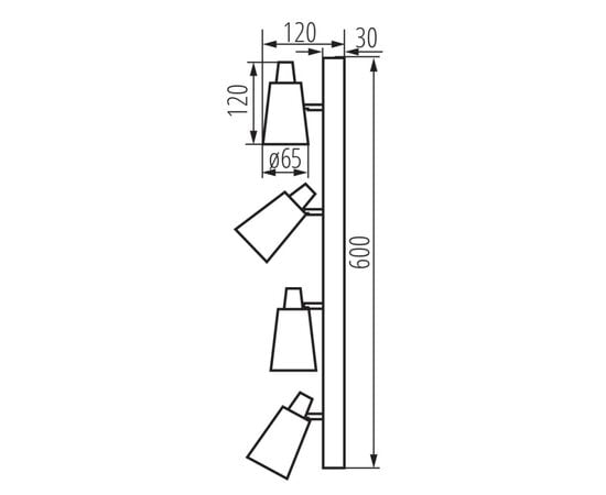 სპოტი Kanlux 33096 SEMPRA 4 GU10 EL-4I W-SR