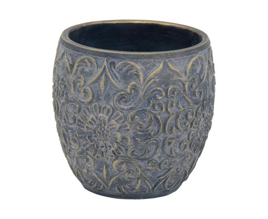 კერამიკული ქოთანი Mega Collections Louise Egg Pot Bronze D18.5H18