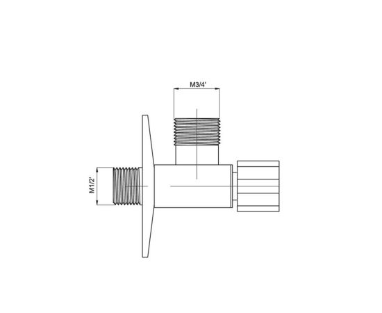 Angle valve Rubineta 662012B 1/2"x3/4"