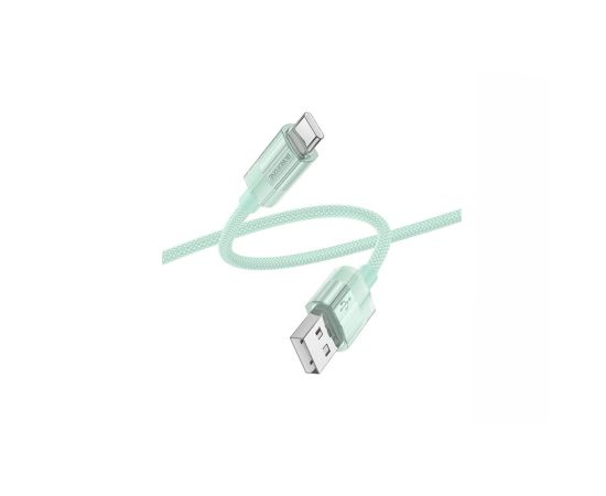 Cable Borofone USB-С С 1.2m 3A 60W green