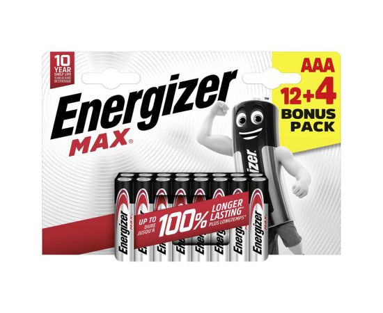 ელემენტი Energizer ААА 12+4ც Max Alk E303326702 8284