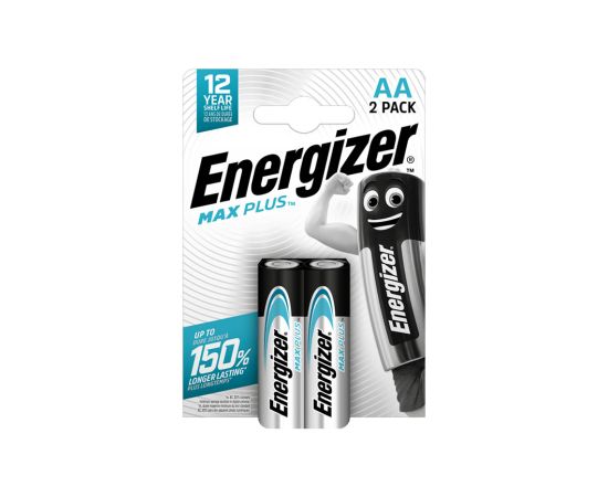 Batteries Energizer AA 2pcs 1.5V LR6 Max Plus ALK