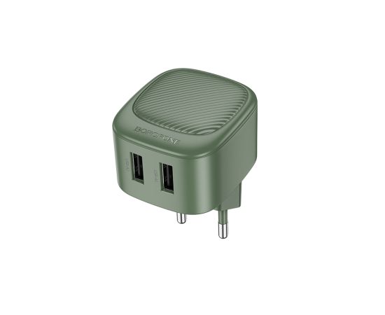 Charger Borofone 10.5W USB A A 2.1A 5V green