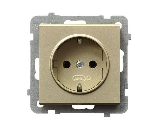 Single socket with grounding Ospel Schuko Sonata