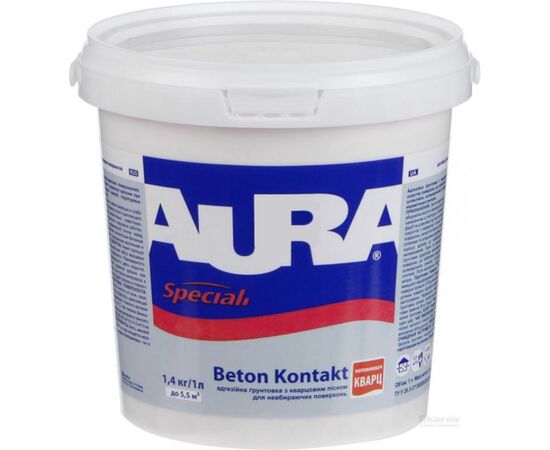 გრუნტი Eskaro Aura Beton Kontak 1 ლ ვარდისფერი