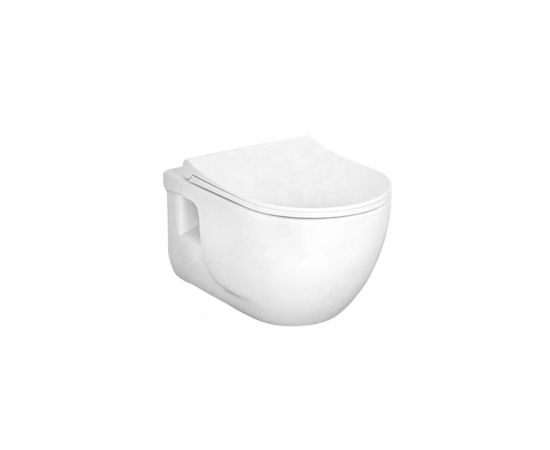 Wall-hung toilet with lid Lucco Brilla