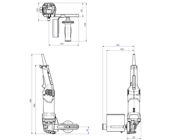 Щеточный шлифователь Metabo SE 17-200 RT SET 1700W (602259500)