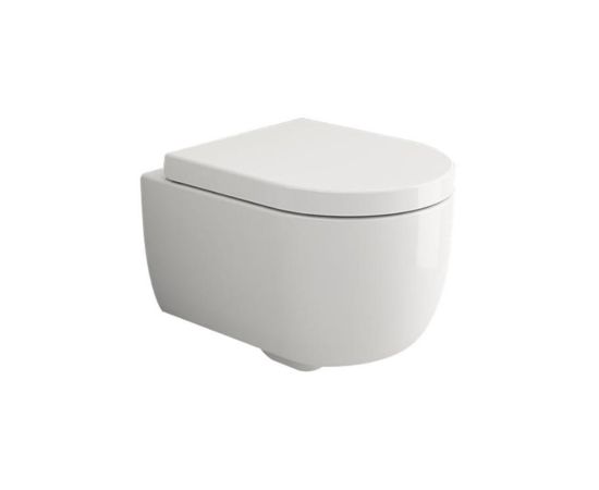 Wall-hung toilet with lid Bocchi Venezia White