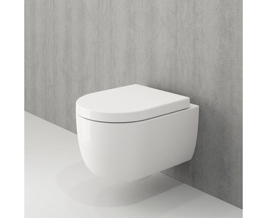 Wall-hung toilet with lid Bocchi Venezia White