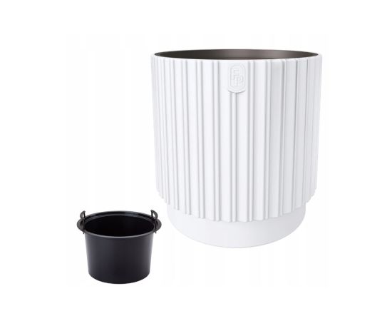 Flower pot FORM-PLASTIC Mika Cyli 30 white