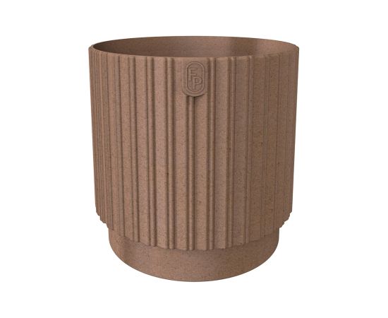 Flower pot FORM-PLASTIC Mika Cyli Petit 26 Eco Wood natural wood