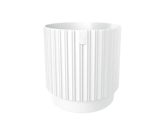 Flower pot FORM-PLASTIC Mika Cyli Petit Eco Recycled 14 white