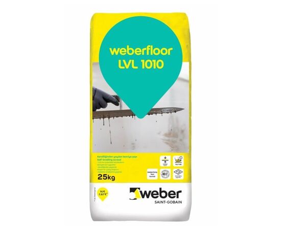 Self-leveling floor Weber Floor LVL 1010 25 kg