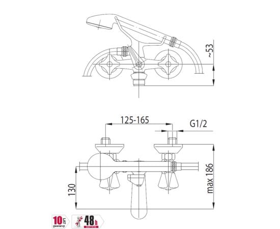 Bathroom faucet KFA Standard Chrome