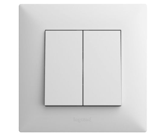 Switch without frame 2-key,white LEGRAND