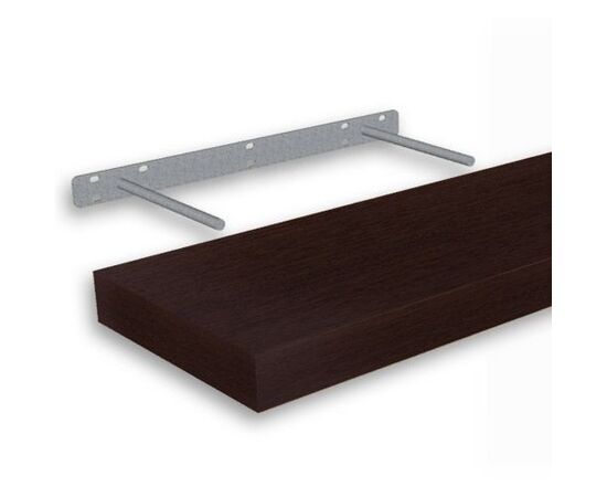 Shelf with hidden fastening wenge VELANO 65144 120x25 cm