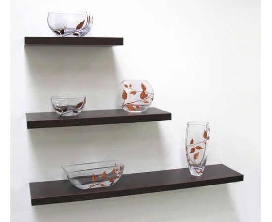 Shelf with hidden fastening wenge VELANO 65144 120x25 cm