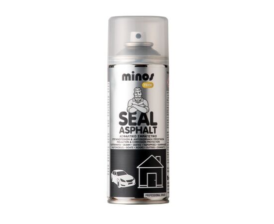 Spray bitumen insulation Evochem Minos Asphalt Seal 400 ml black