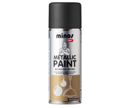 Спрей-краска Evochem Minos Metallic Paint 400 мл черная