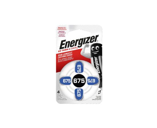 Batteries Energizer hearing aid HA675 4 pcs Zinc Air