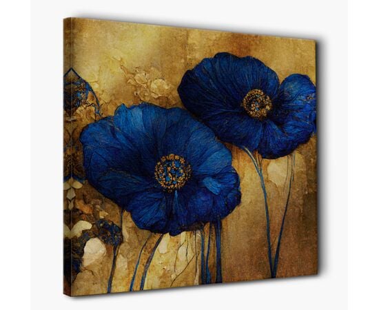 A Picture on canvas Styler ST674 BLUE POPP SILVER 60X60