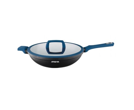 Pan wok granite Arshia CO135-3099 26534 black and blue 32cm