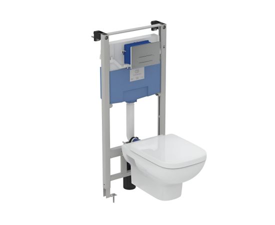 Installation kit with suspended toilet Ideal Standart Tesi white