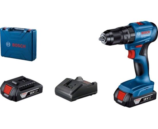 Cordless impact drill-screwdriver Bosch GSB 185-LI 18V 2 batteries