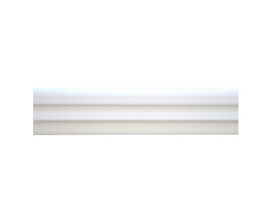 Extruded ceiling plinth Solid C21/60 white 60x2000 mm