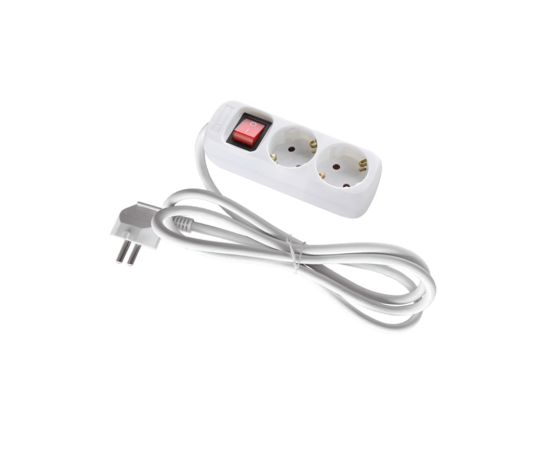 Extension cord LINUS LIN-SE2X2M 2x2m switch white