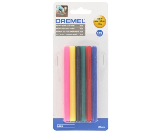 Клеевые стержни Dremel 2615GG05JA 100x7 мм 12 шт цветные